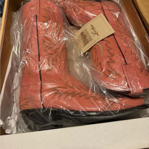 Lucchese Classics - Cowboy/Cowgirl Pink Boots - Size 6.5 B - Picture 7 of 13